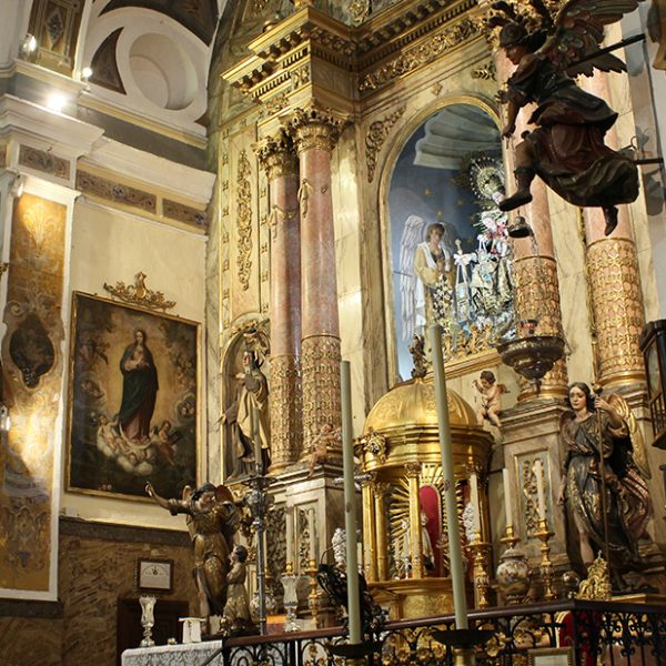 Iglesia del Santo Angel. Concierto de la Banda de Cornetas Centuria Macarena