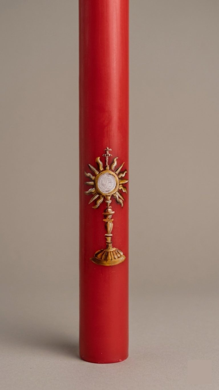 la o - decoración cirios procesión impedidos