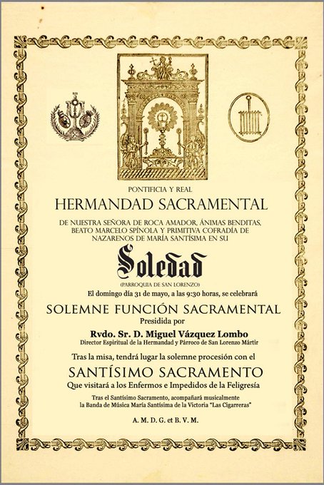 la soledad de san lorenzo - procesión santísimo - 31 mayo