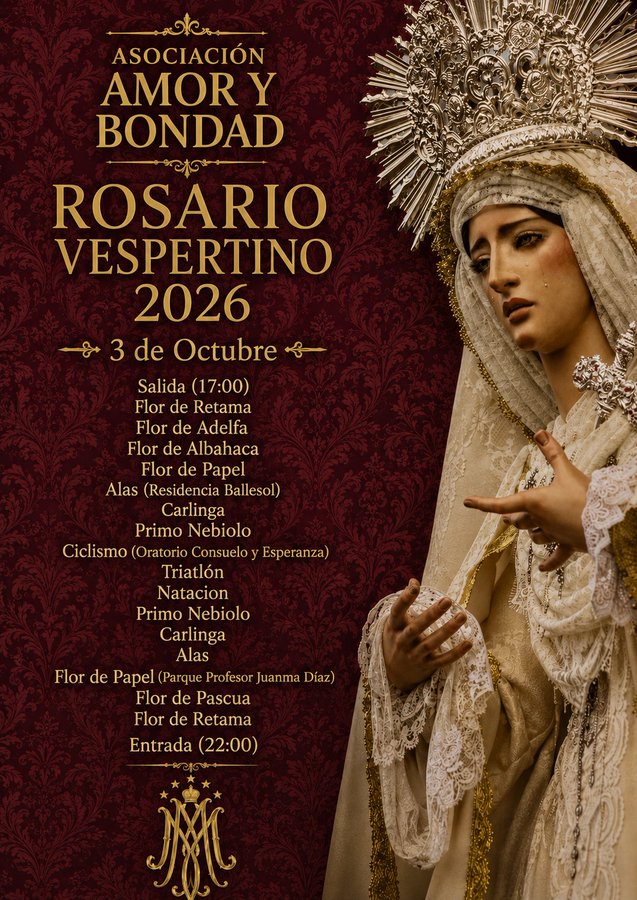 amor y bondad - cartel rosario vespertino