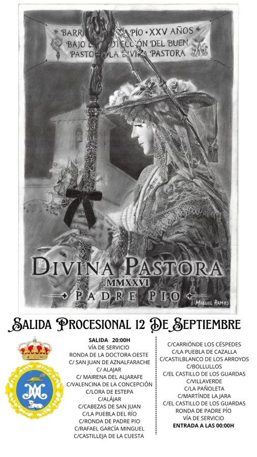 pastora de padre pío - cartel de salida