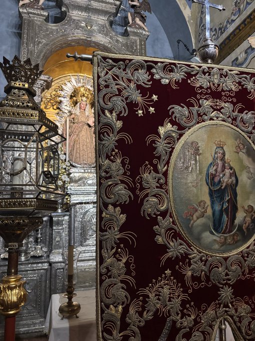 virgen de la alegría - simpecado